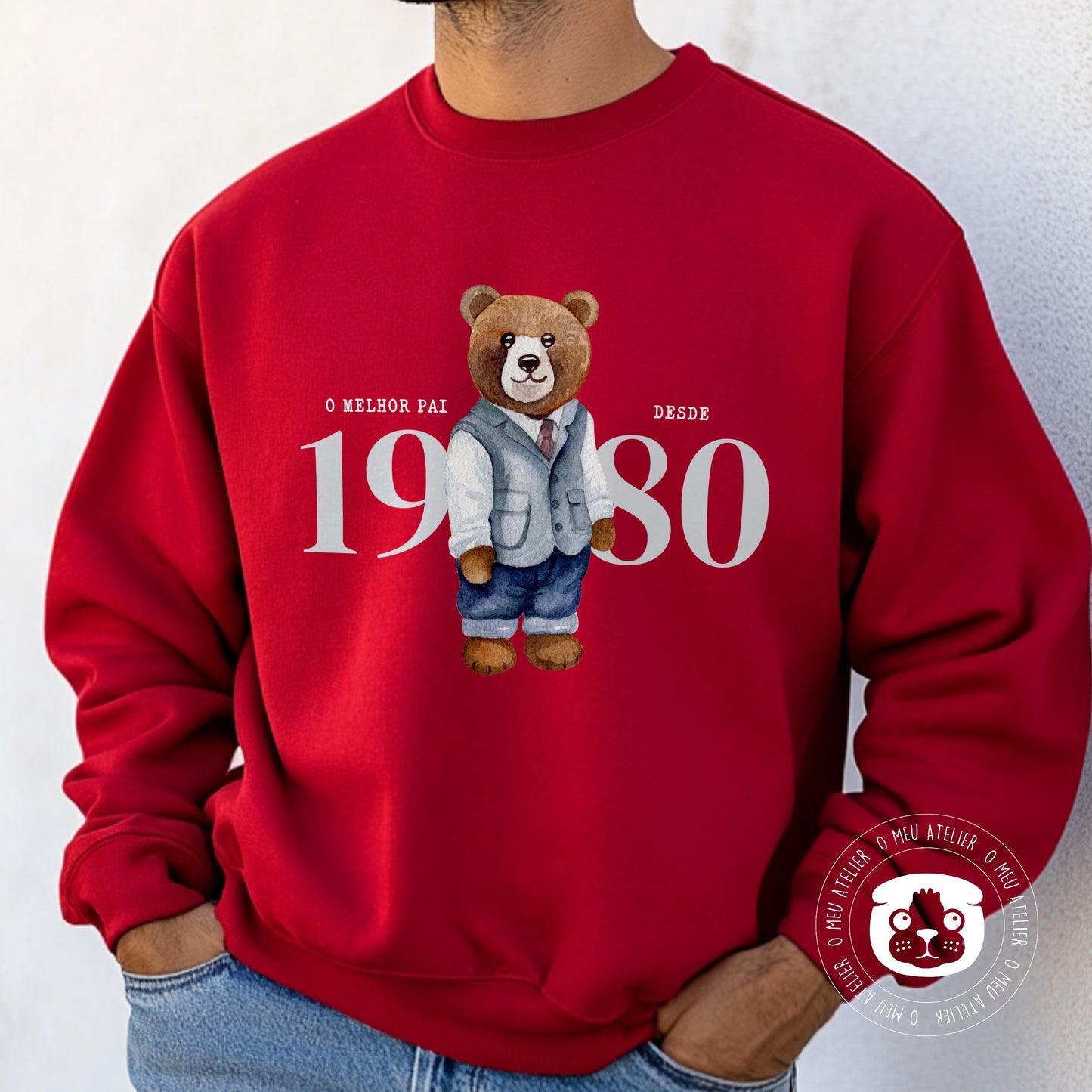 Sweatshirt personalizada “Urso” - Melhor Pai Desde