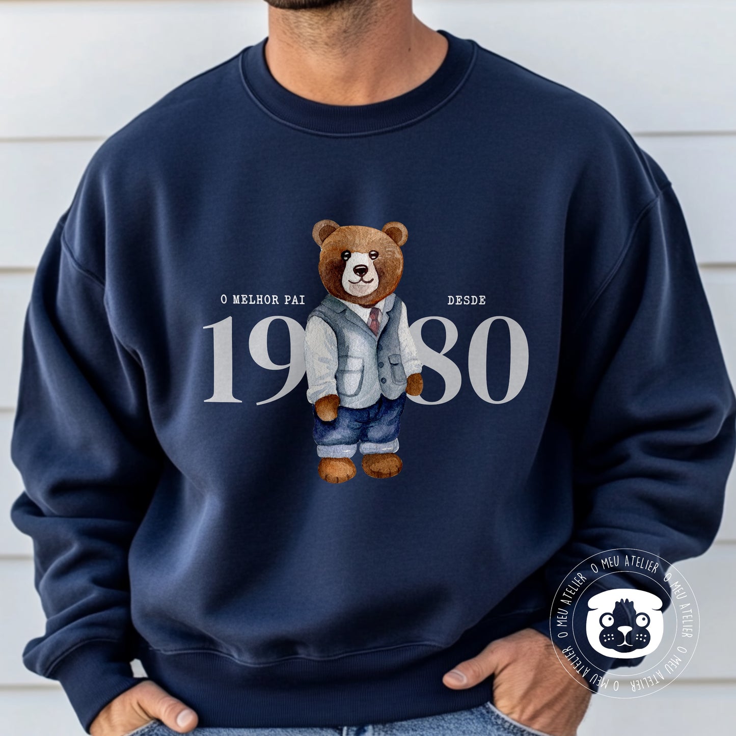 Sweatshirt personalizada “Urso” - Melhor Pai Desde