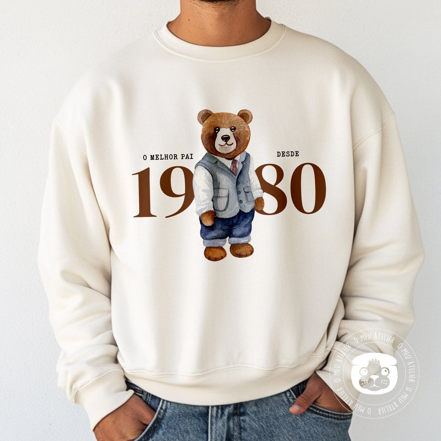 Sweatshirt personalizada “Urso” - Melhor Pai Desde
