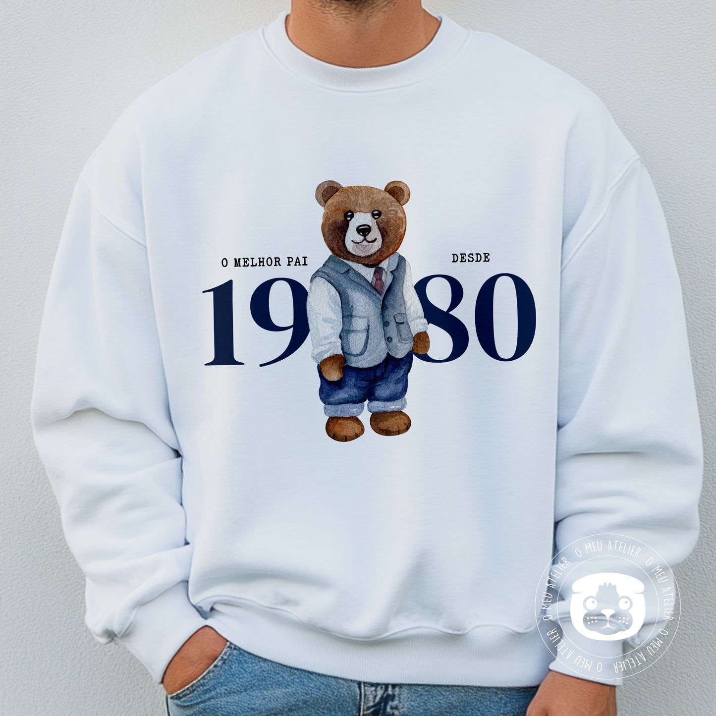 Sweatshirt personalizada “Urso” - Melhor Pai Desde
