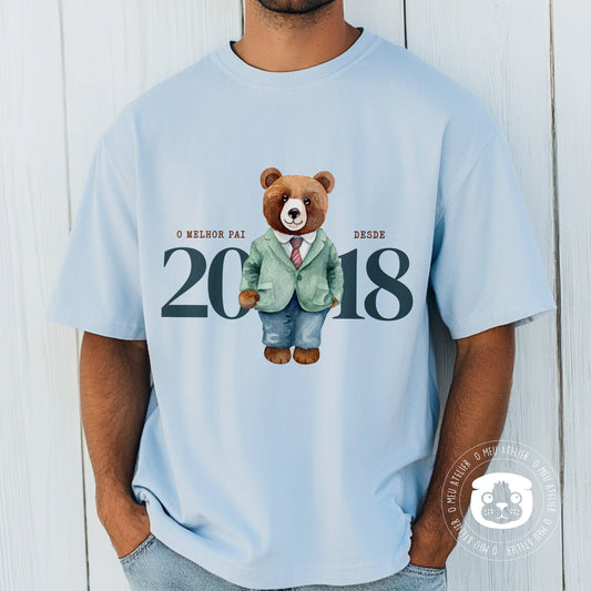 T-shirt personalizada “Urso” - Melhor Pai Desde