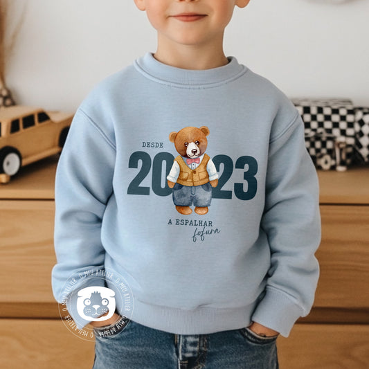 Sweatshirt de Criança personalizada “Urso” - A espalhar fofura desde