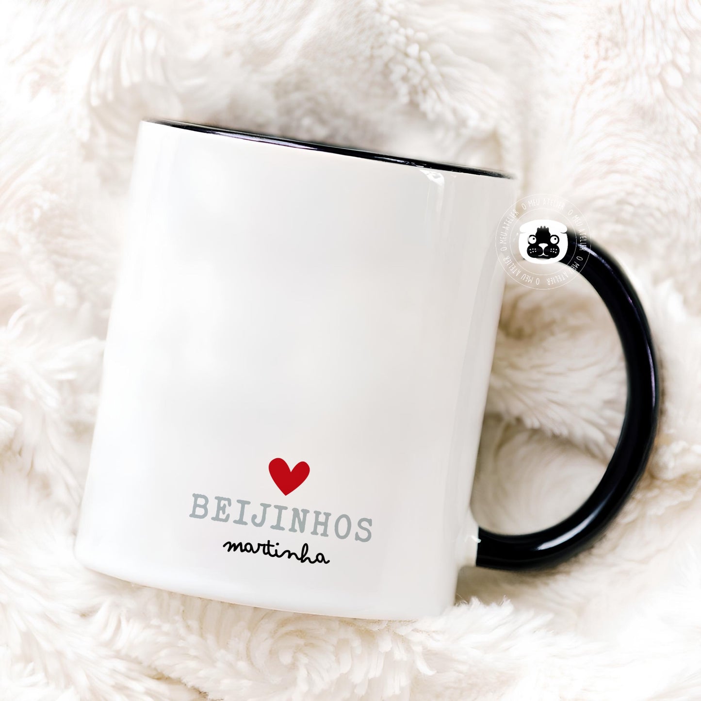 Caneca de cerâmica personalizada “Ursinhos Padrinhos”