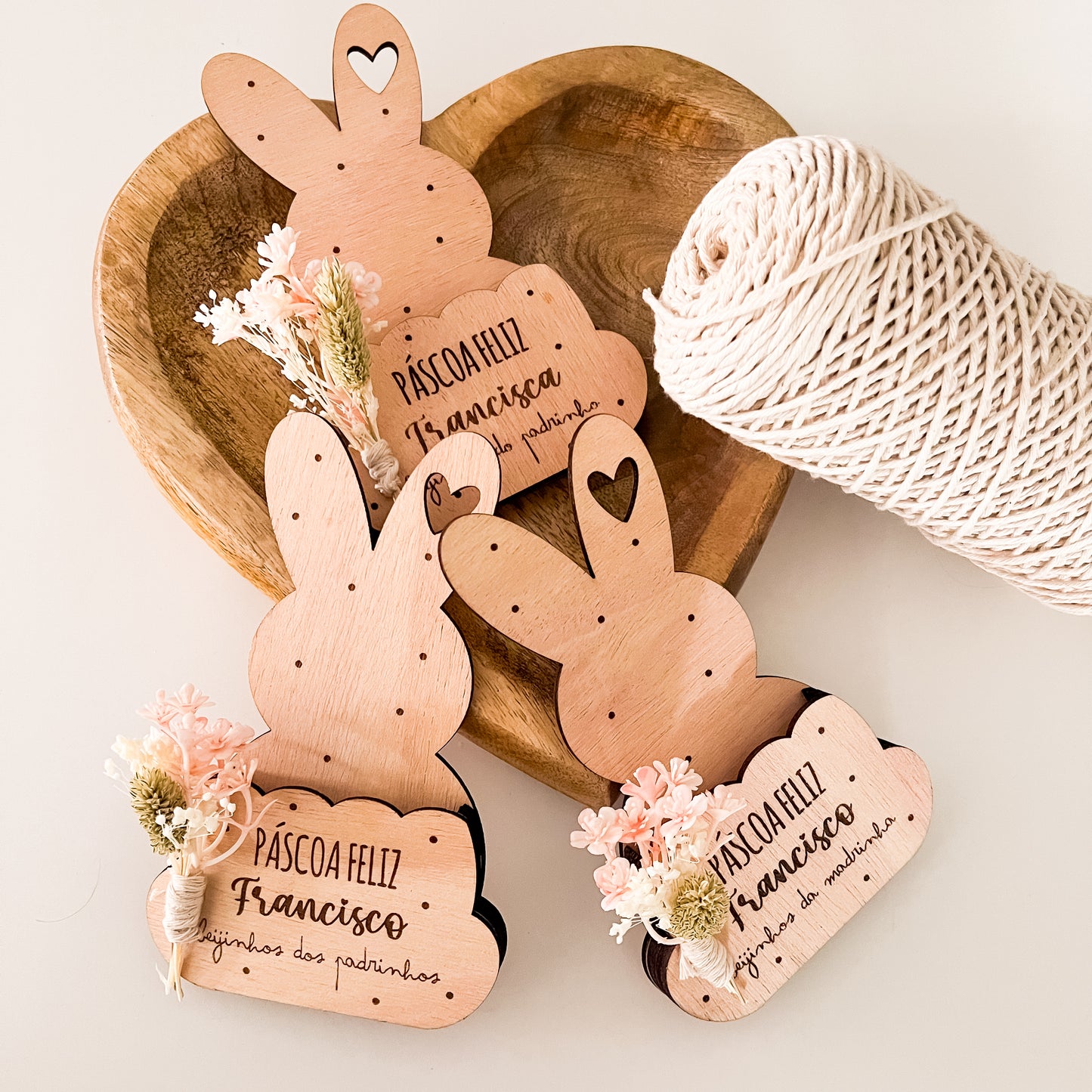 Coelhinho da Páscoa Personalizado para Presente