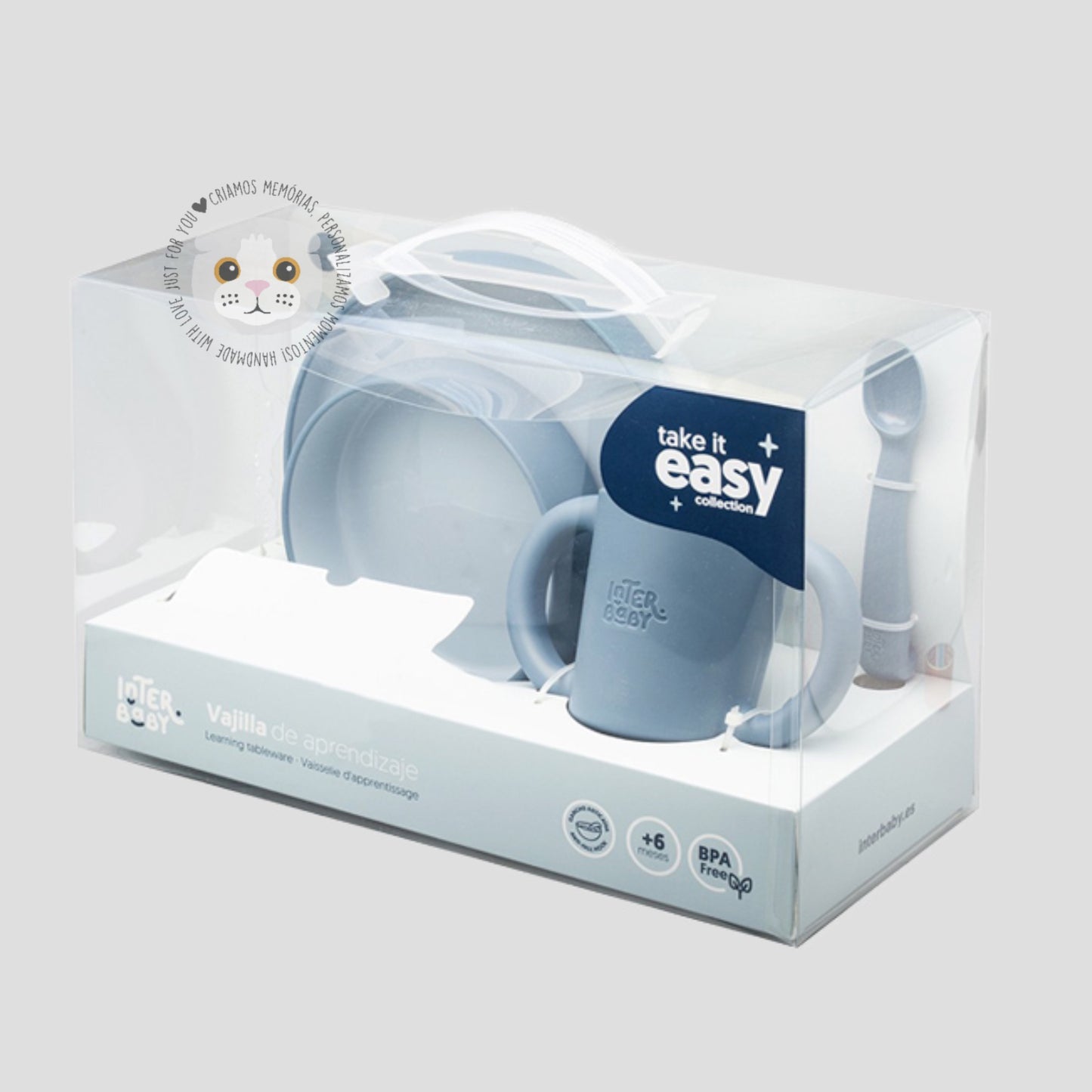 Conjunto Bebé 4 Peças Silicone Alimentação
