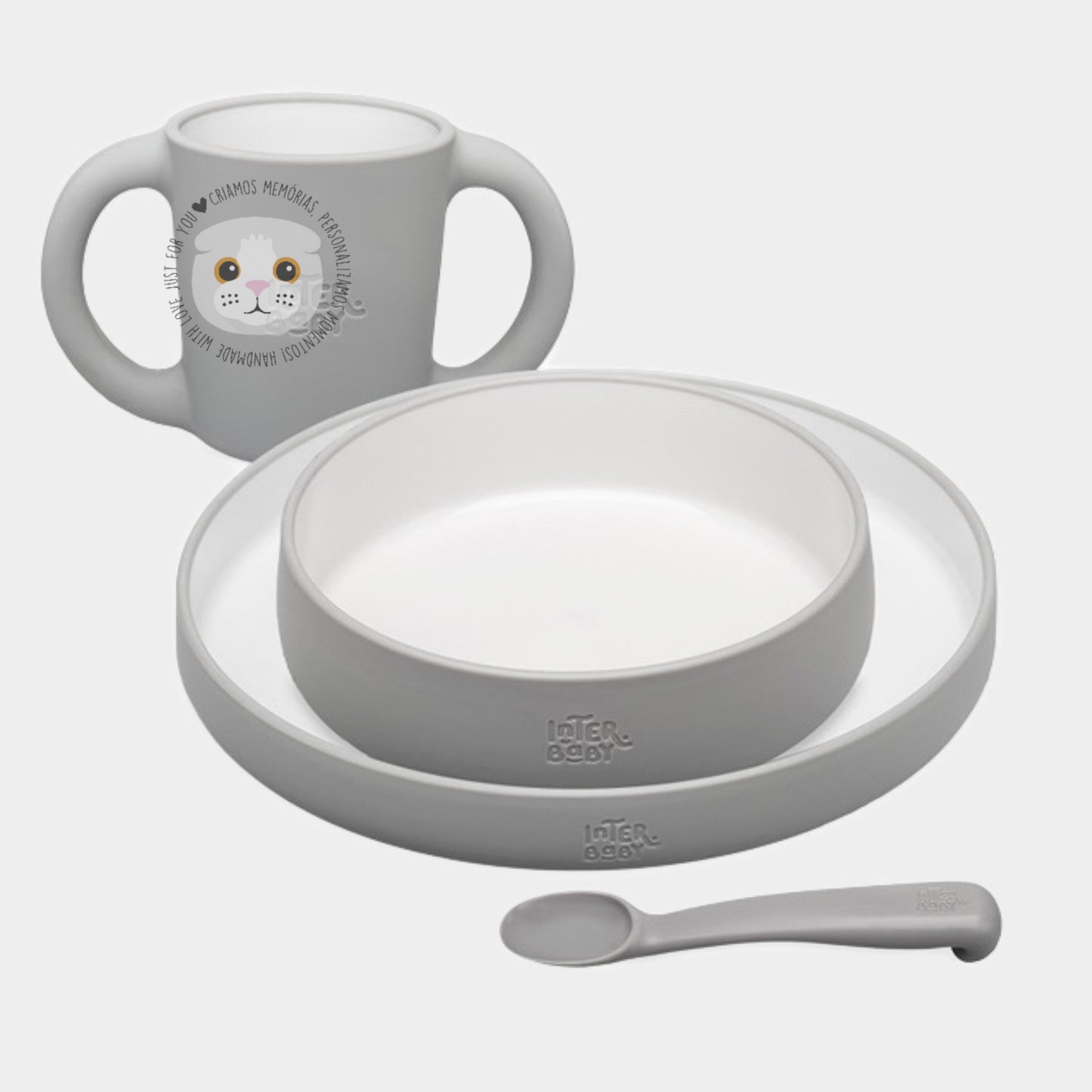 Conjunto Bebé 4 Peças Silicone Alimentação