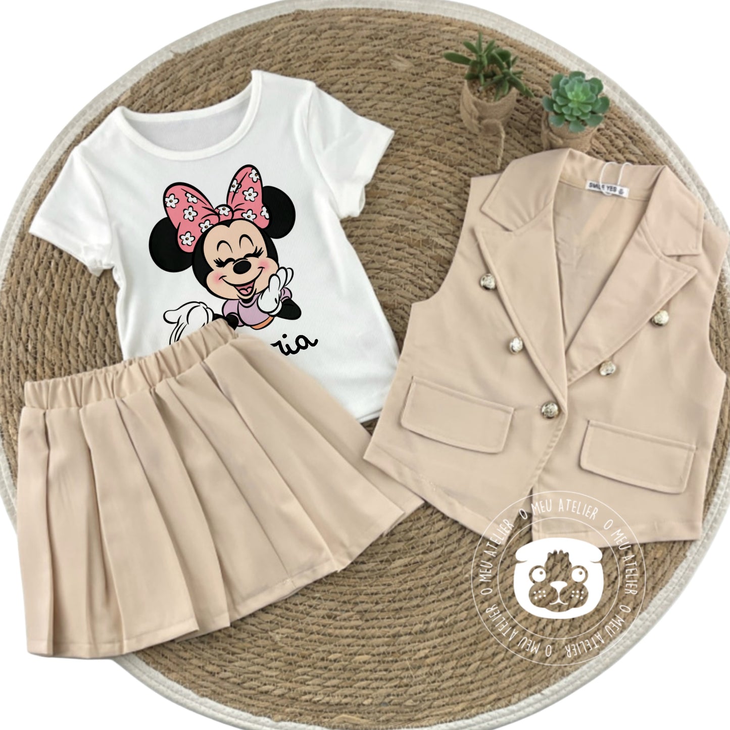 Conjunto de Menina 3 Peças Personalizado