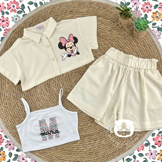 Conjunto de Menina 3 Peças Personalizado