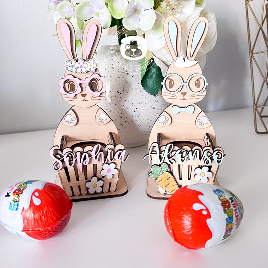 Coelhinho da Páscoa c/nome para Ovo Kinder