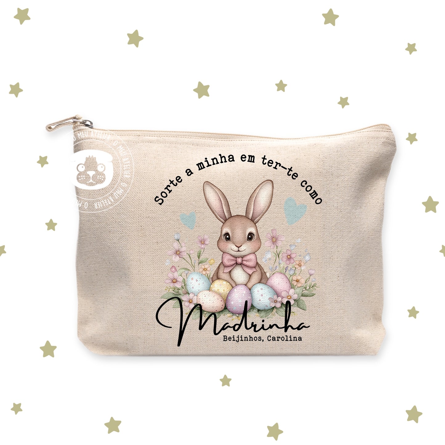 Bolsa/Necessaire de Algodão “Madrinha”