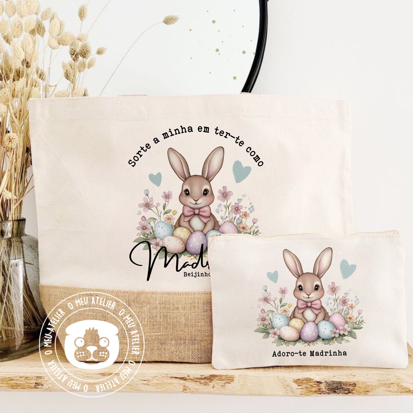 Conjunto Saco e Bolsa de Algodão - Madrinha