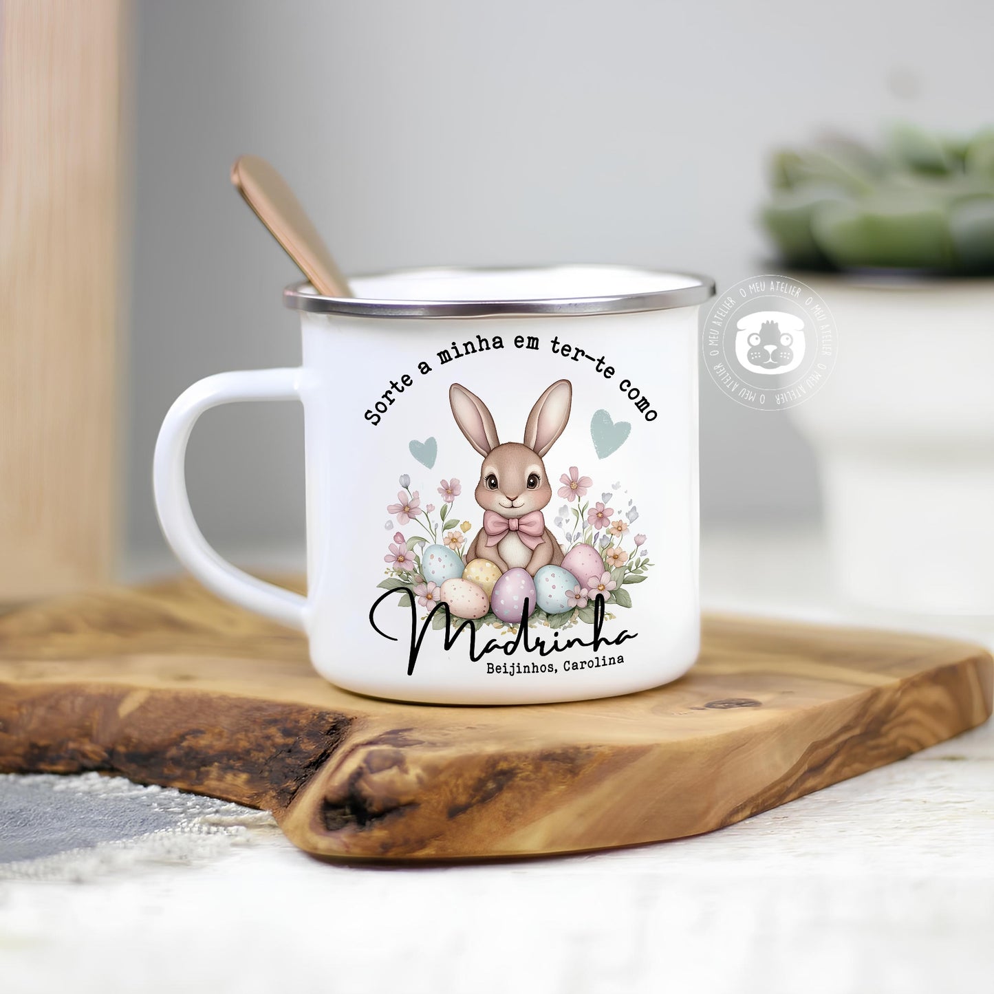 Caneca de esmalte “Madrinha”