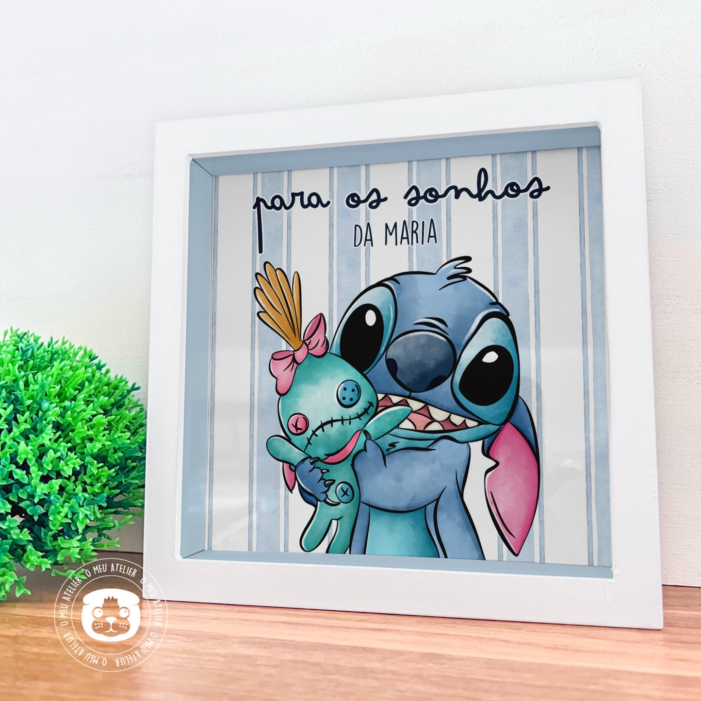 Mealheiro Infantil Personalizado em Madeira