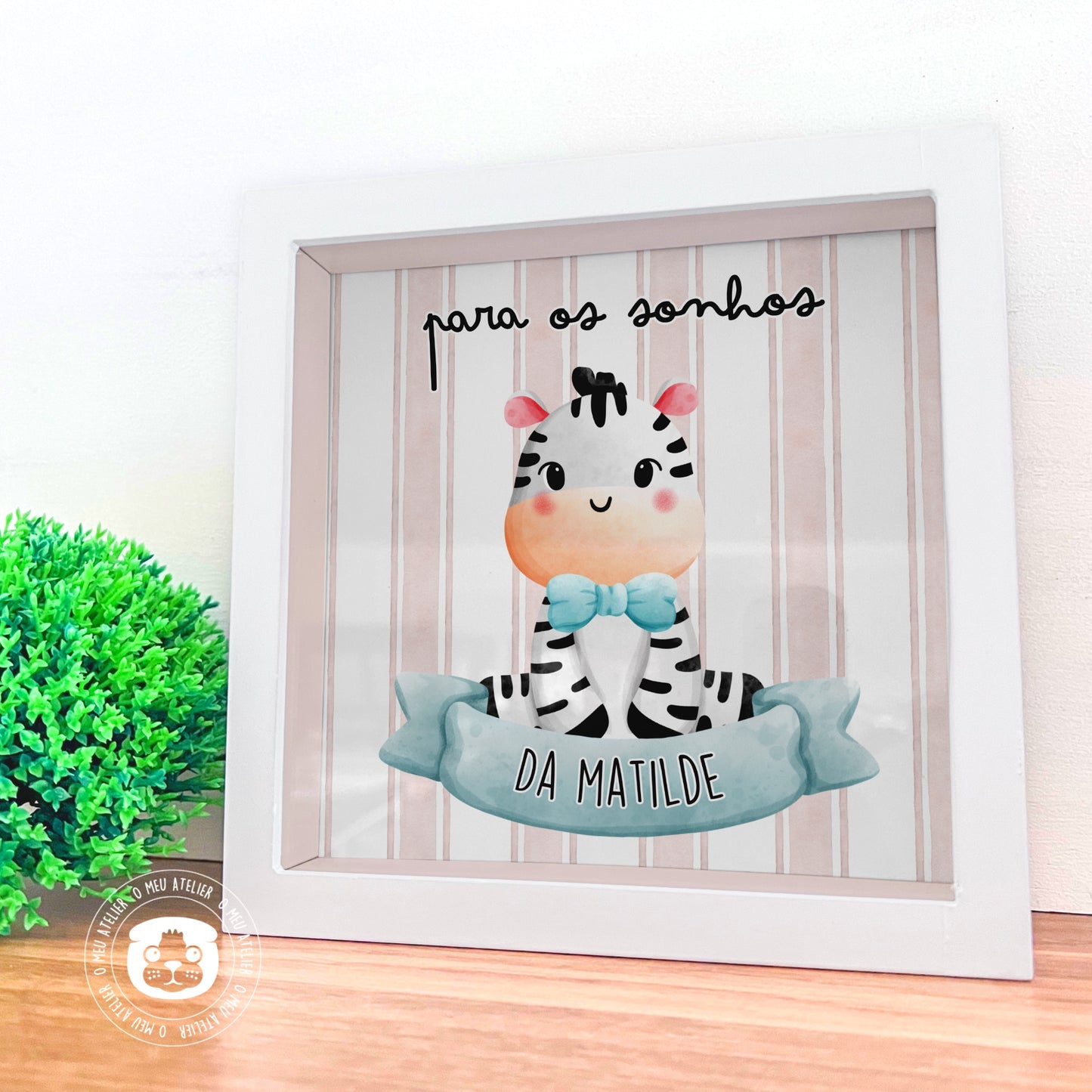 Mealheiro Infantil Personalizado em Madeira