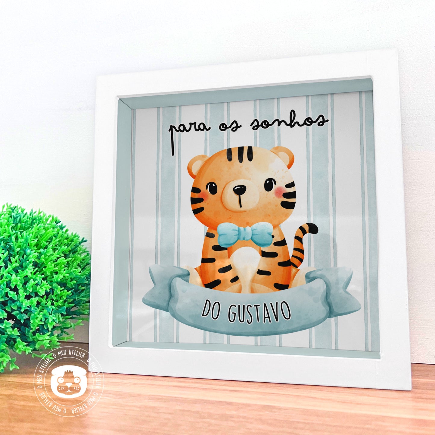 Mealheiro Infantil Personalizado em Madeira