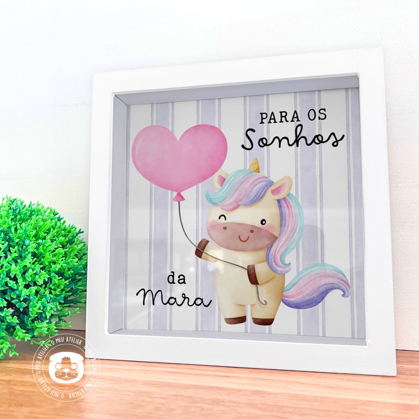 Mealheiro Infantil Personalizado em Madeira