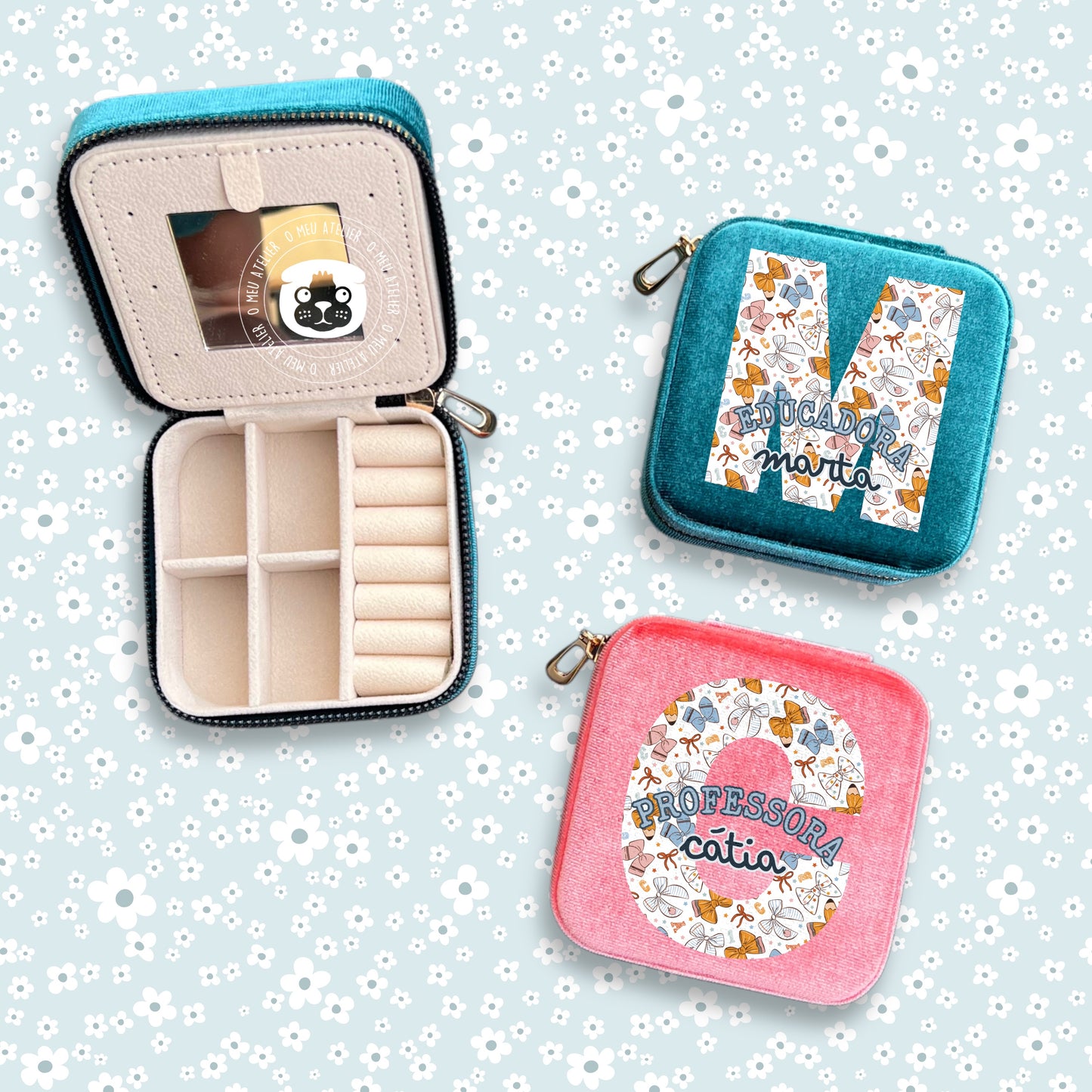 Presente Personalizado para Professora: Sacola + Guarda-Jóias