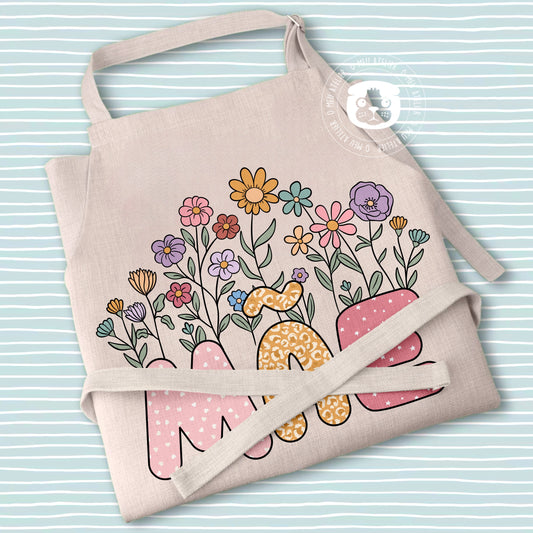 Avental Personalizado - Floral Nome