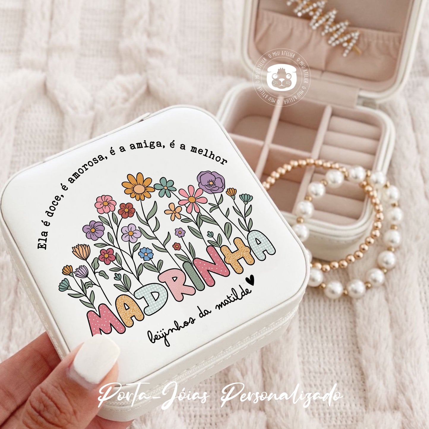 Porta-Jóias personalizado - Madrinha