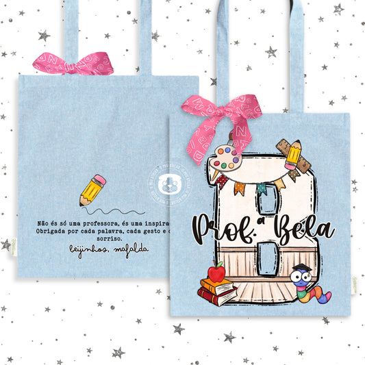 Sacola de Algodão Personalizada - Professoras, Educadoras e Auxiliares