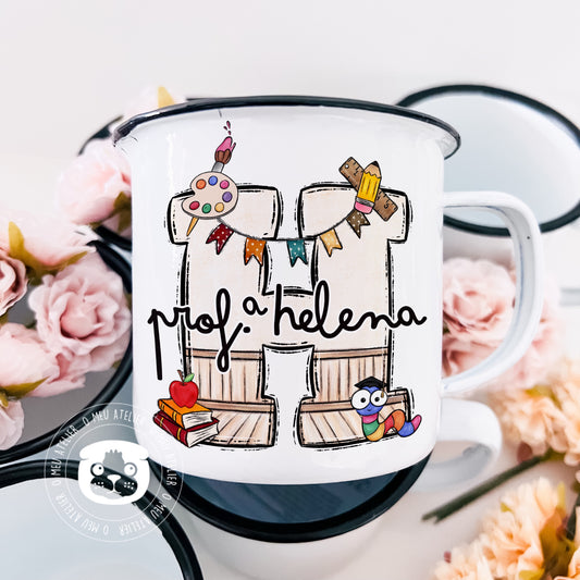 Caneca de esmalte - Professoras, Educadoras e Auxiliares