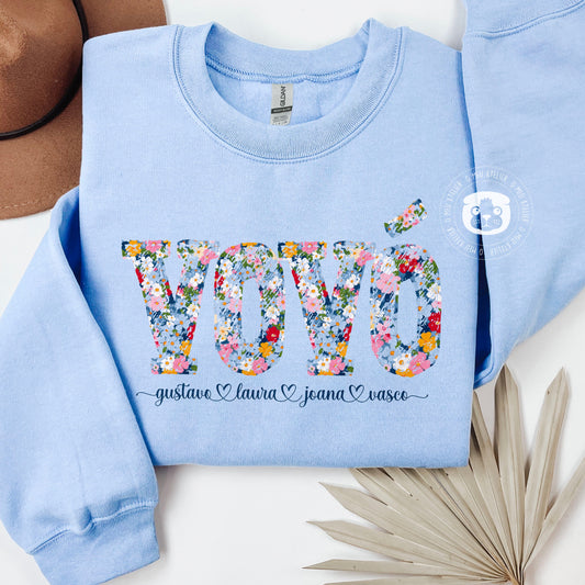 Sweatshirt Personalizada com Nome – Mamã, Vovó ou Quem Tu Quiseres!