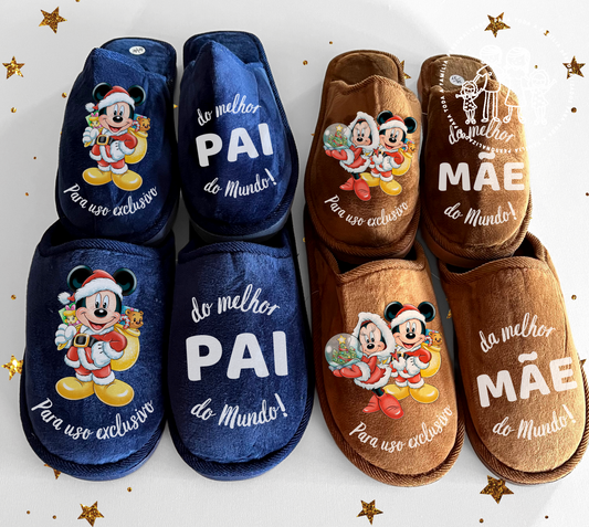 Chinelos de Natal personalizados “Uso exclusivo”