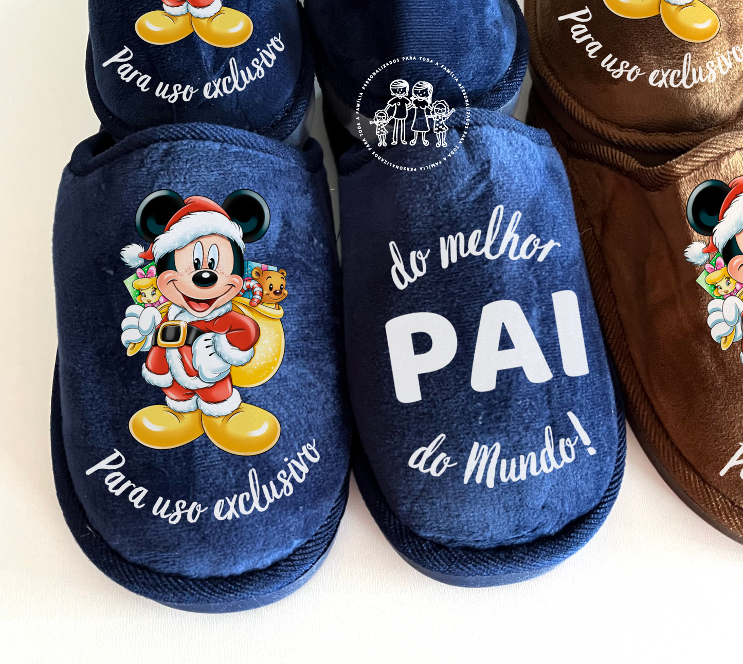 Chinelos de Natal personalizados “Uso exclusivo”