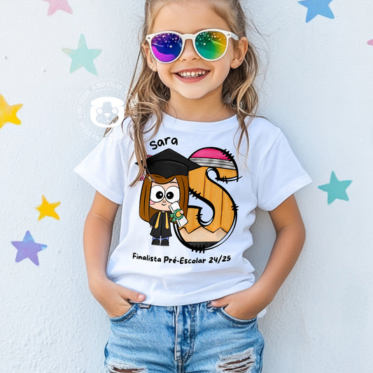 T-shirt Finalistas 2025 Personalizada