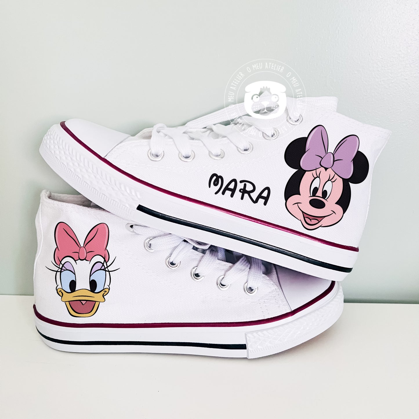 Sapatilhas Personalizadas – Estilo Clássico de Cano Alto