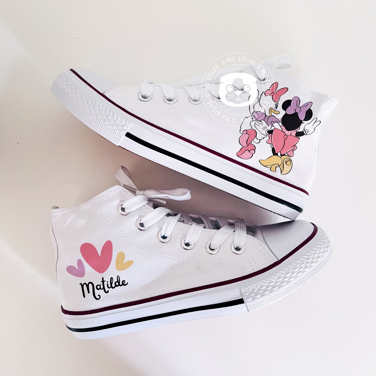 Sapatilhas Personalizadas – Estilo Clássico de Cano Alto