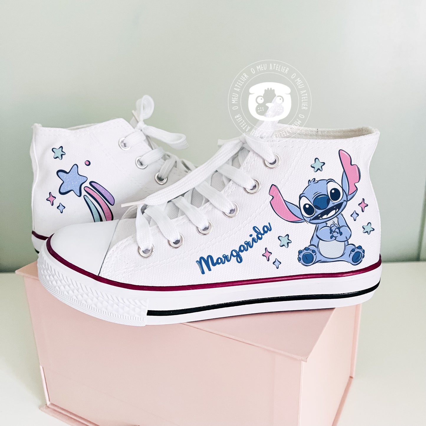Sapatilhas Personalizadas – Estilo Clássico de Cano Alto