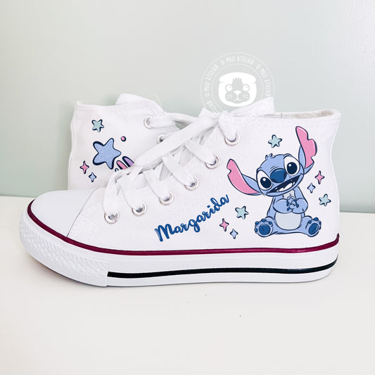 Sapatilhas Personalizadas – Estilo Clássico de Cano Alto