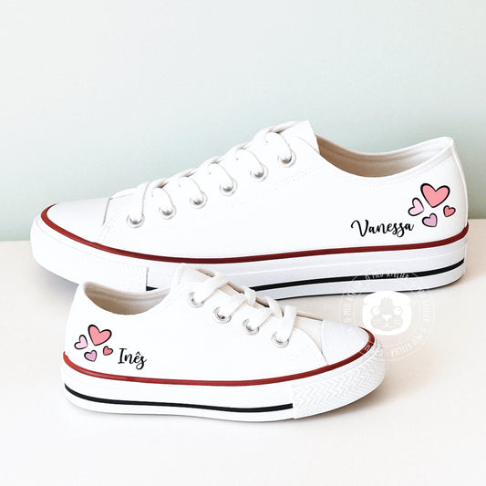 Conjunto de Sapatilhas Personalizadas – Estilo Clássico de Cano Baixo
