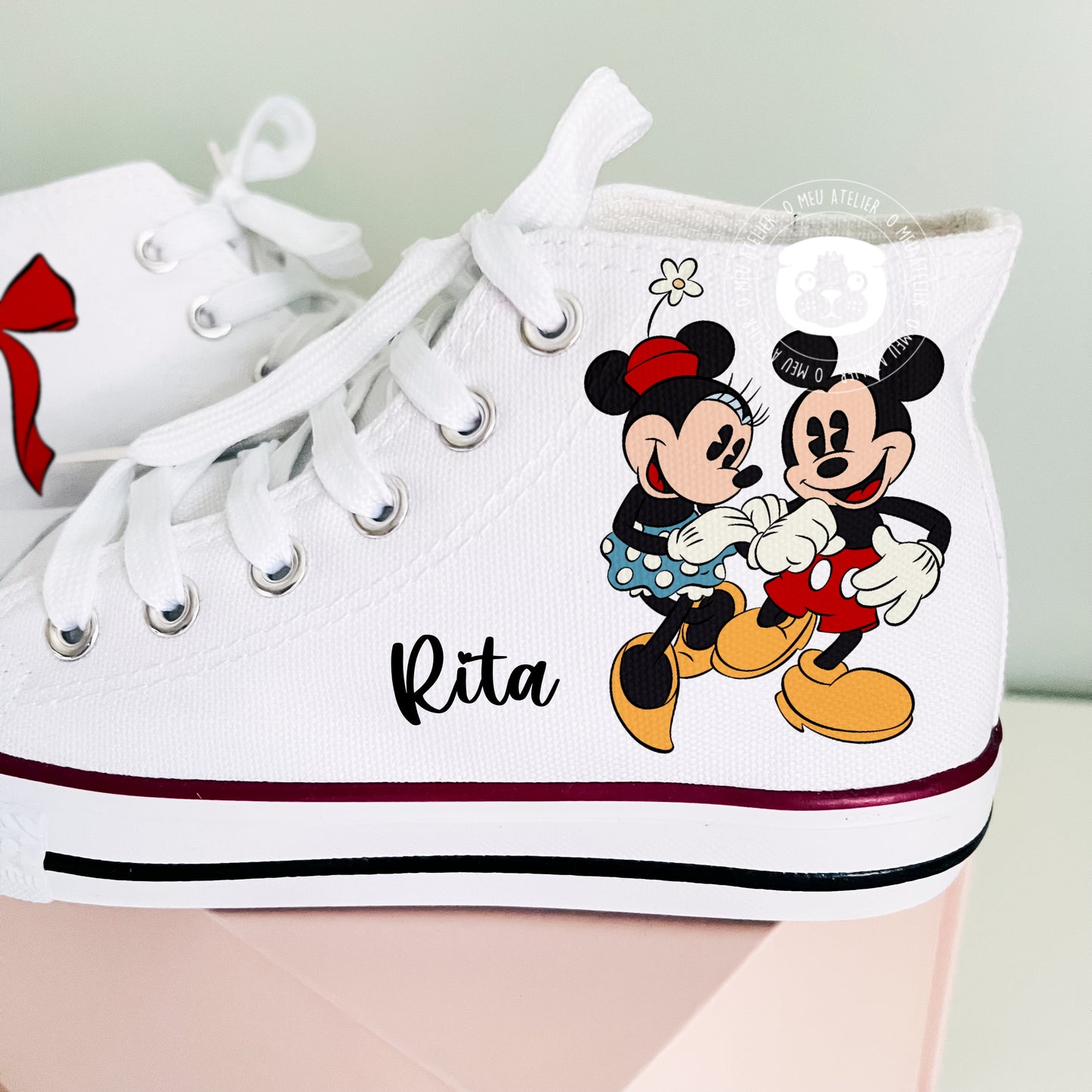 Sapatilhas Personalizadas – Estilo Clássico de Cano Alto