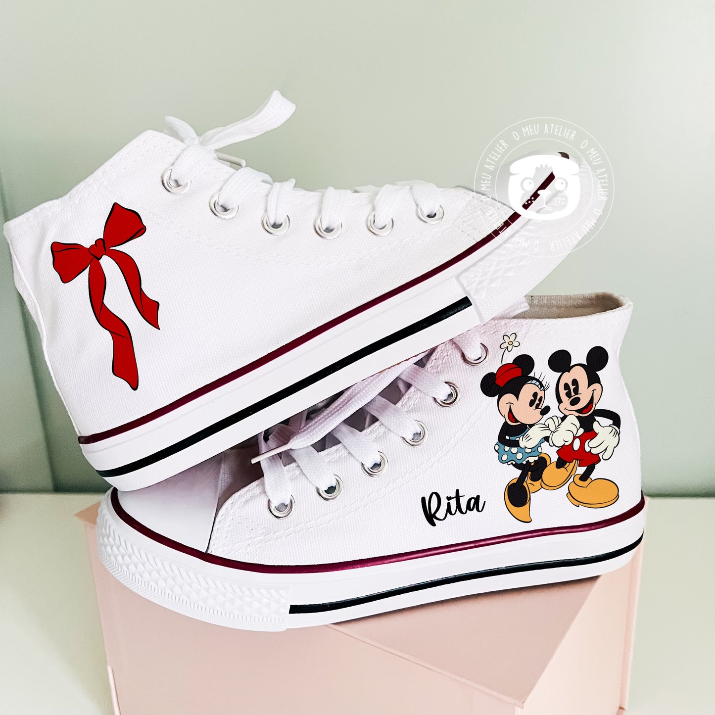 Sapatilhas Personalizadas – Estilo Clássico de Cano Alto