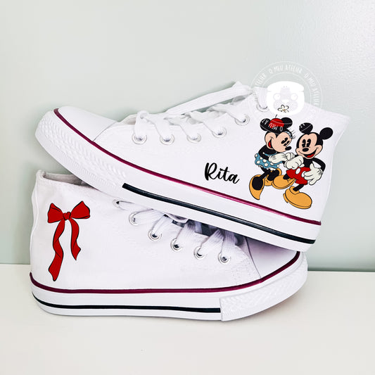 Sapatilhas Personalizadas – Estilo Clássico de Cano Alto