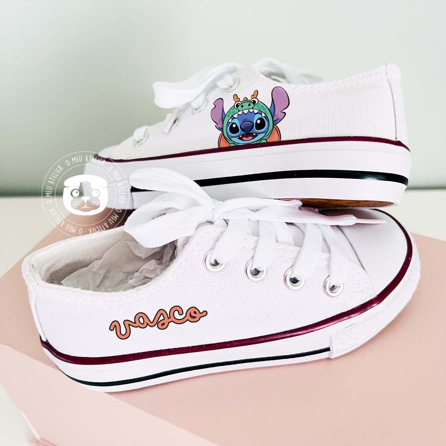 Sapatilhas Personalizadas – Estilo Clássico de Cano Baixo