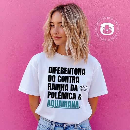T-shirt signos – Aquário