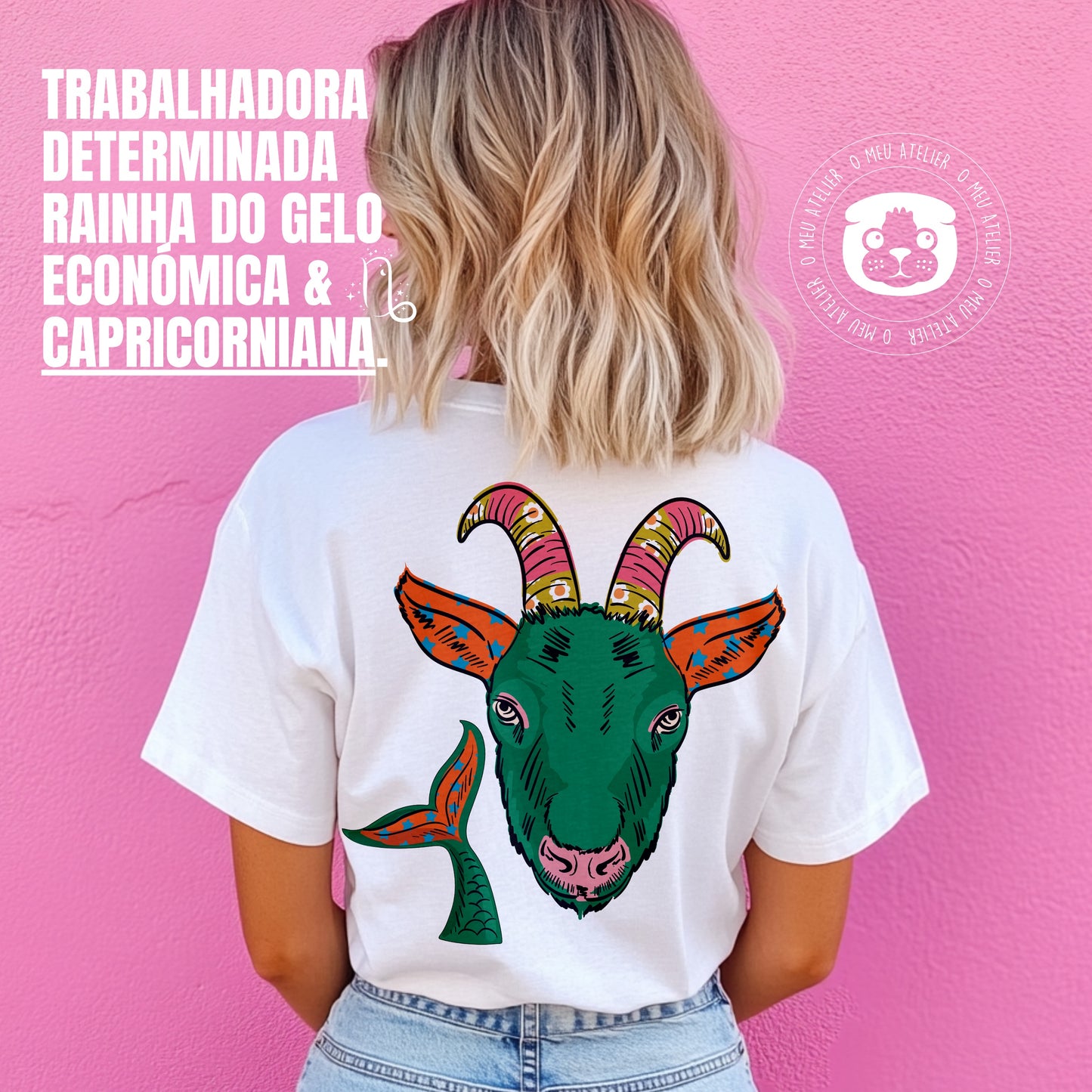 T-shirt signos – Capricórnio