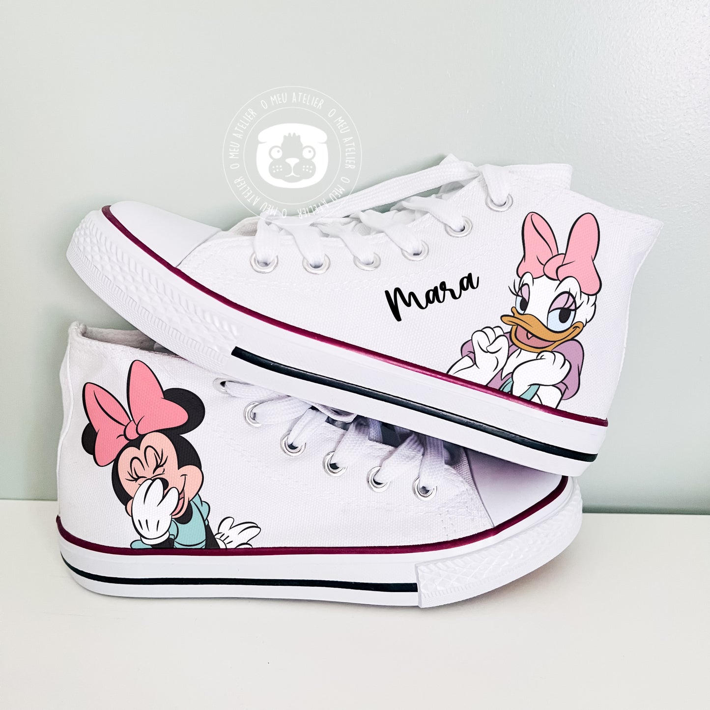 Sapatilhas Personalizadas – Estilo Clássico de Cano Alto