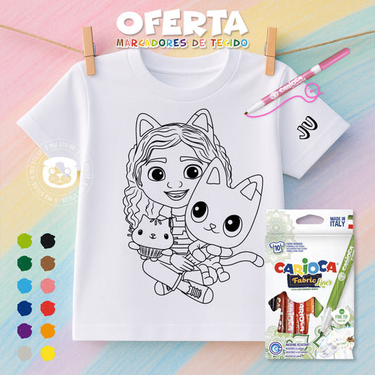 T-shirt para Colorir – Edição Especial Dia da Criança