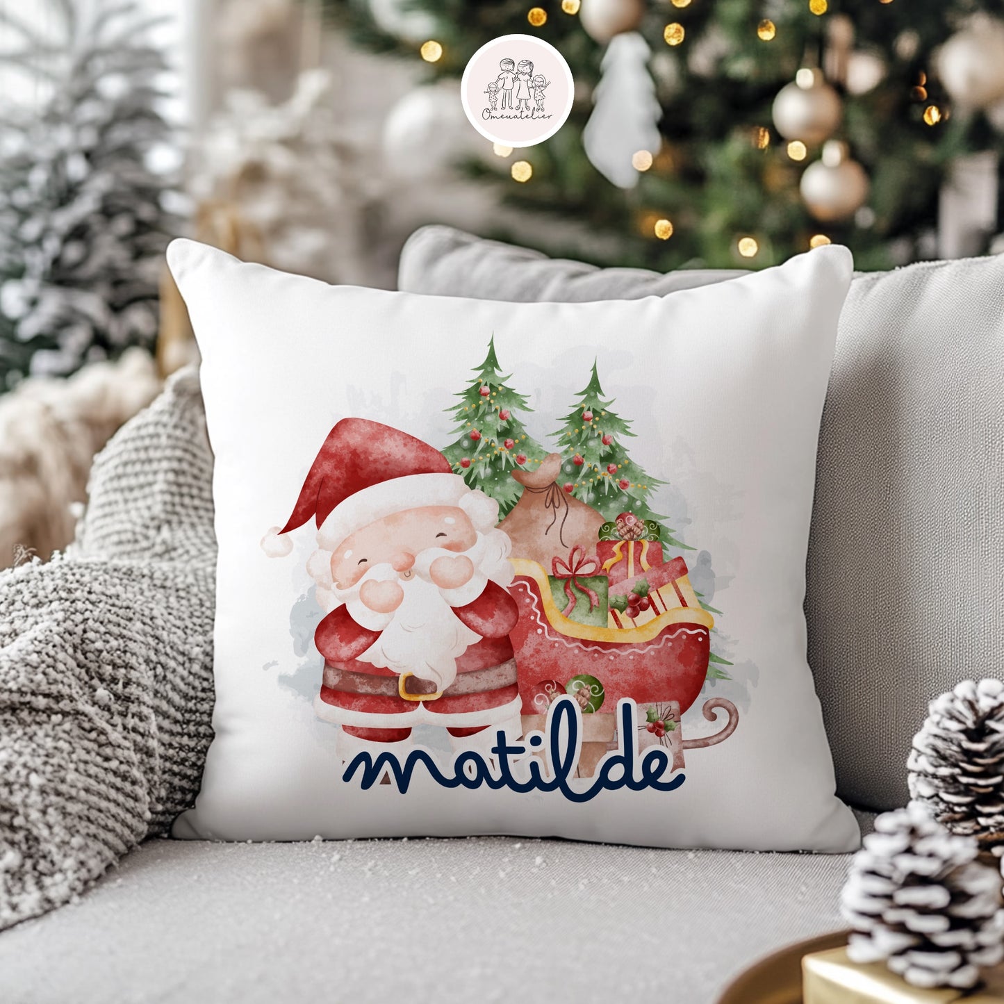 Almofada de Natal Personalizada “Pai Natal”