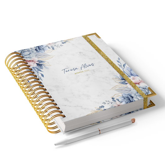 Agenda Personalizada āFloral Blue"