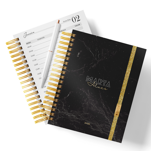 Agenda Personalizada āBlack Marble"