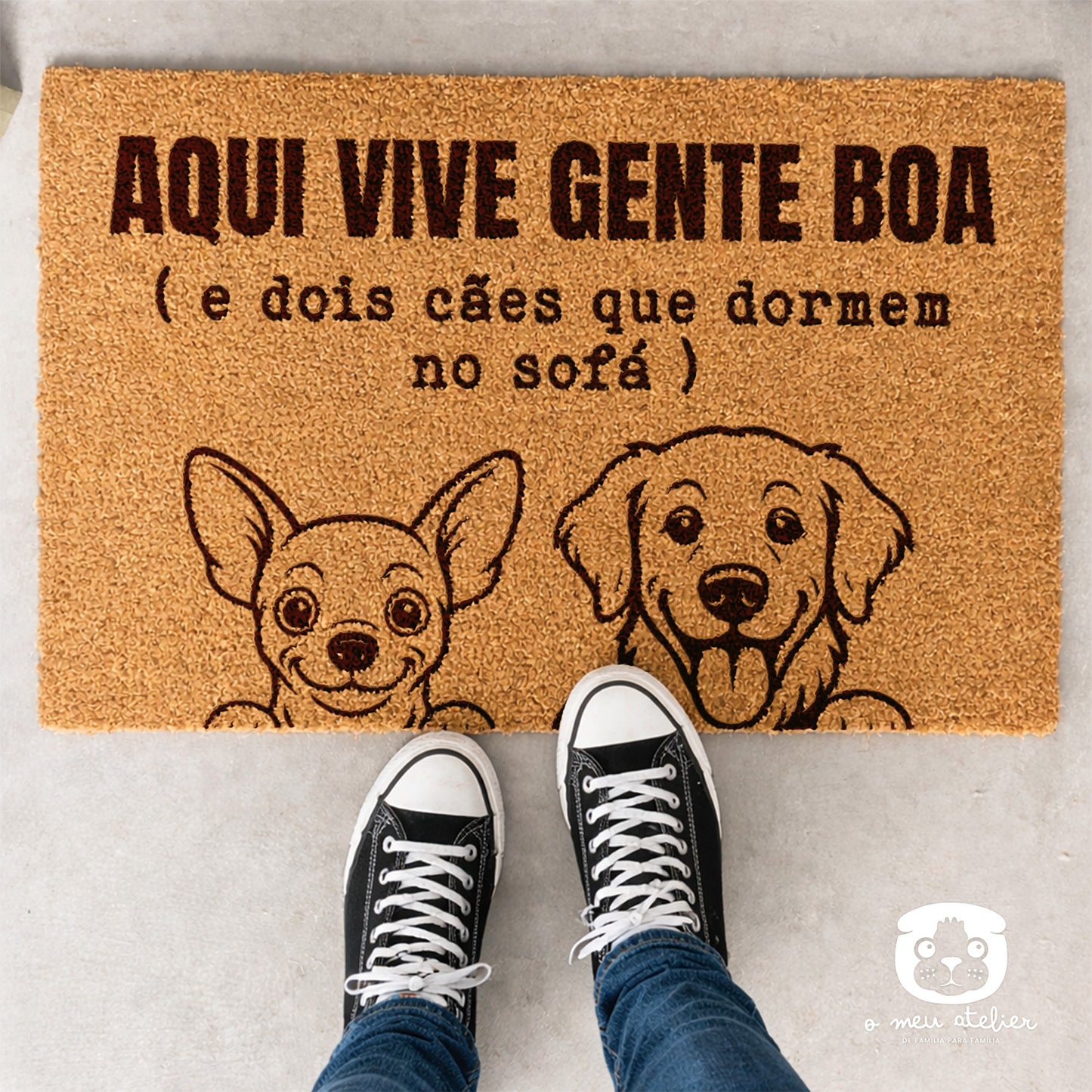 Tapete de entrada personalizado - Gente boa