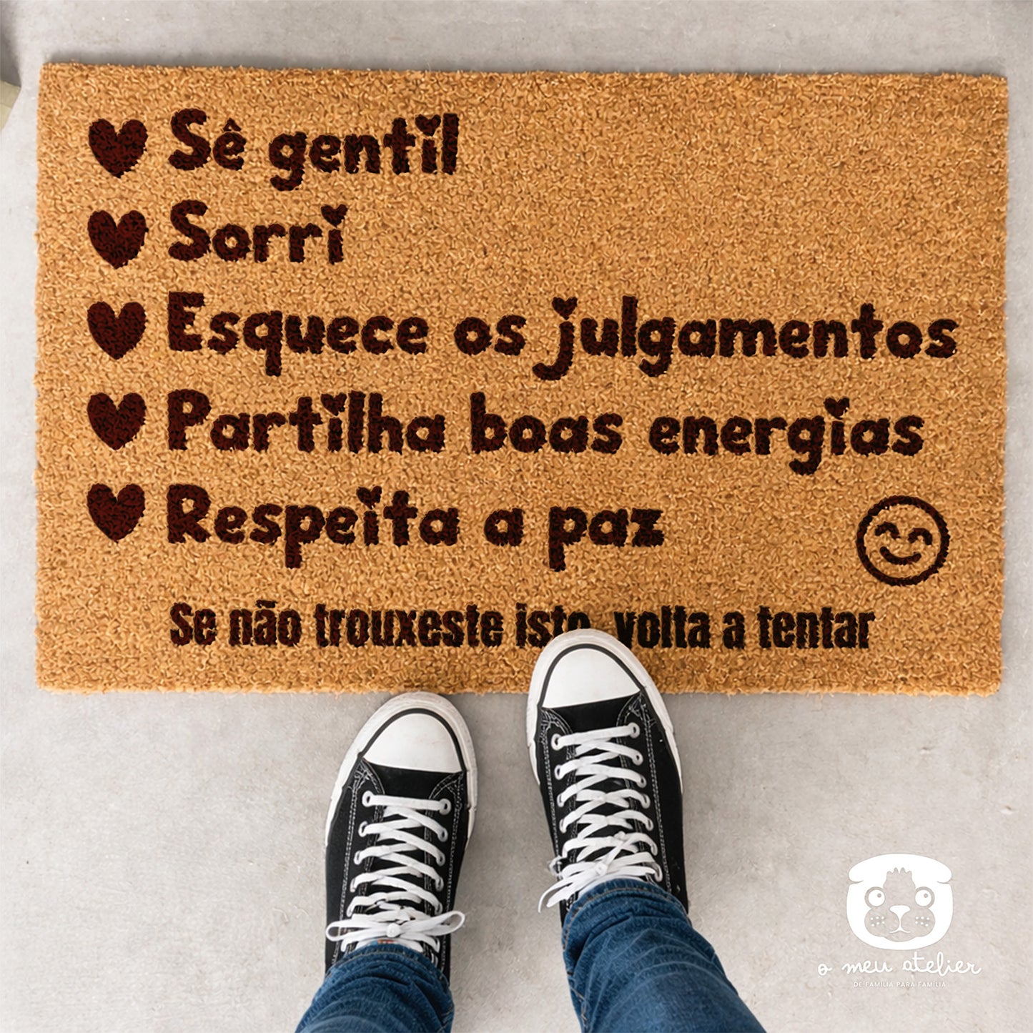 Tapete de entrada personalizado - Requisitos para entrar