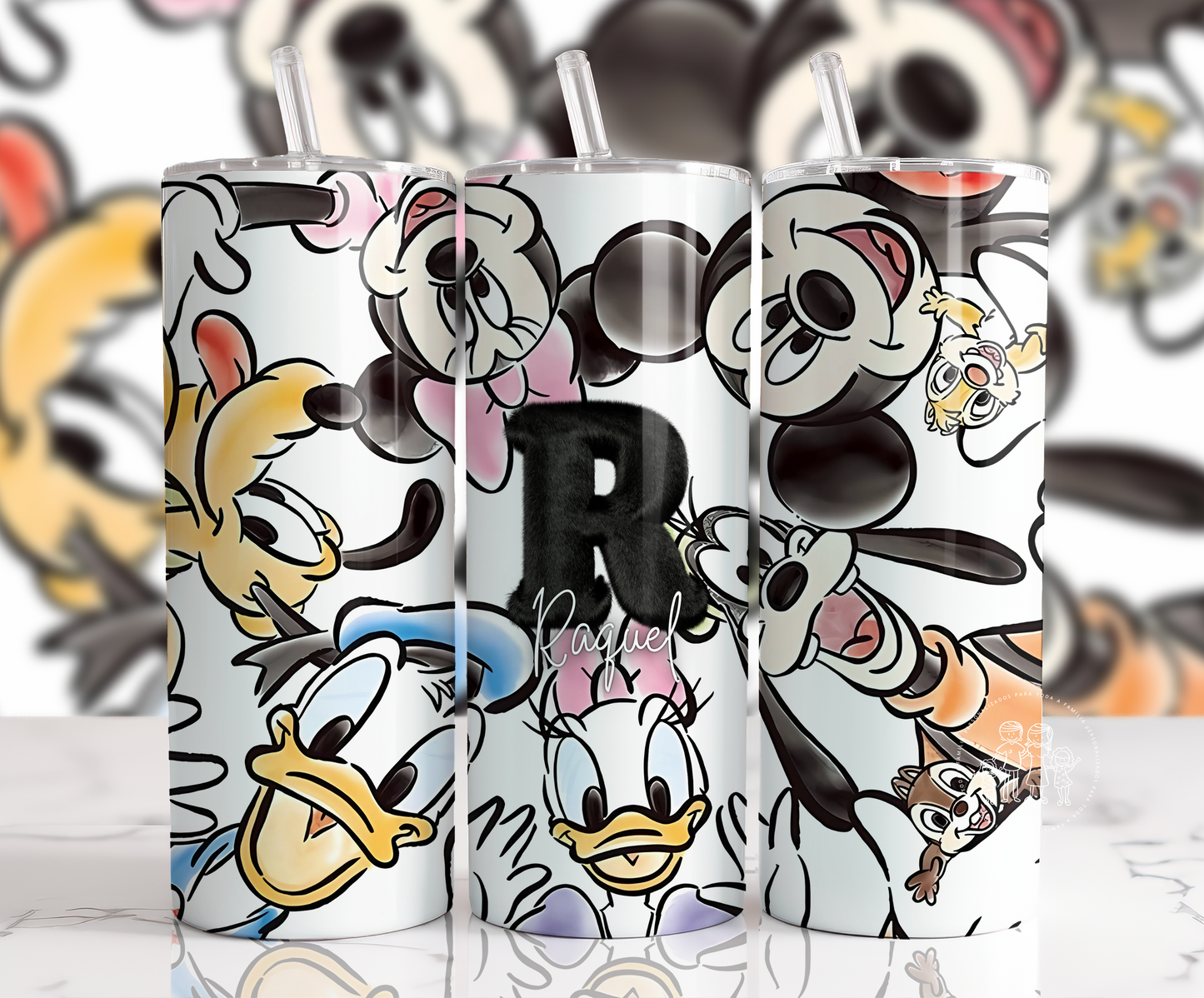 Copo Tumbler Térmico Personalizado "Amigos Mágicos"