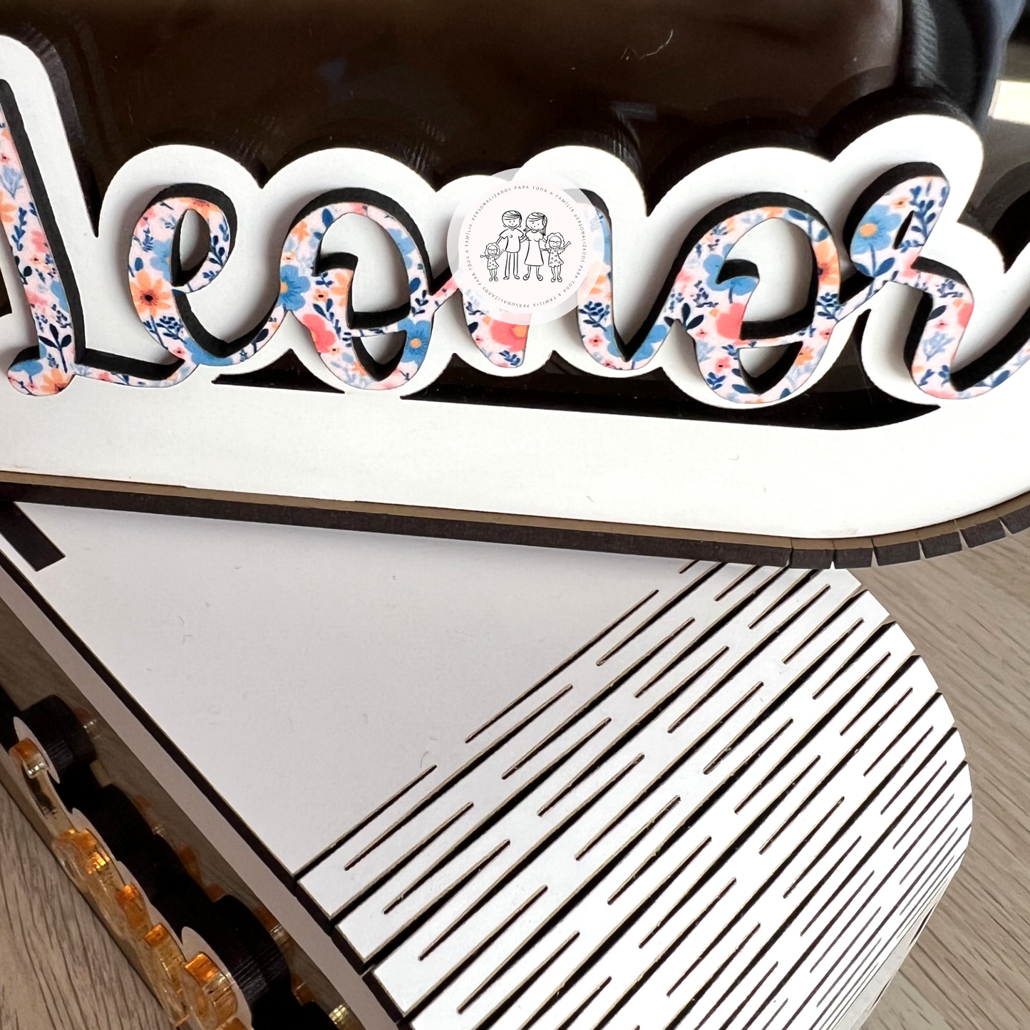 Mealheiro Personalizado C/Nome floral