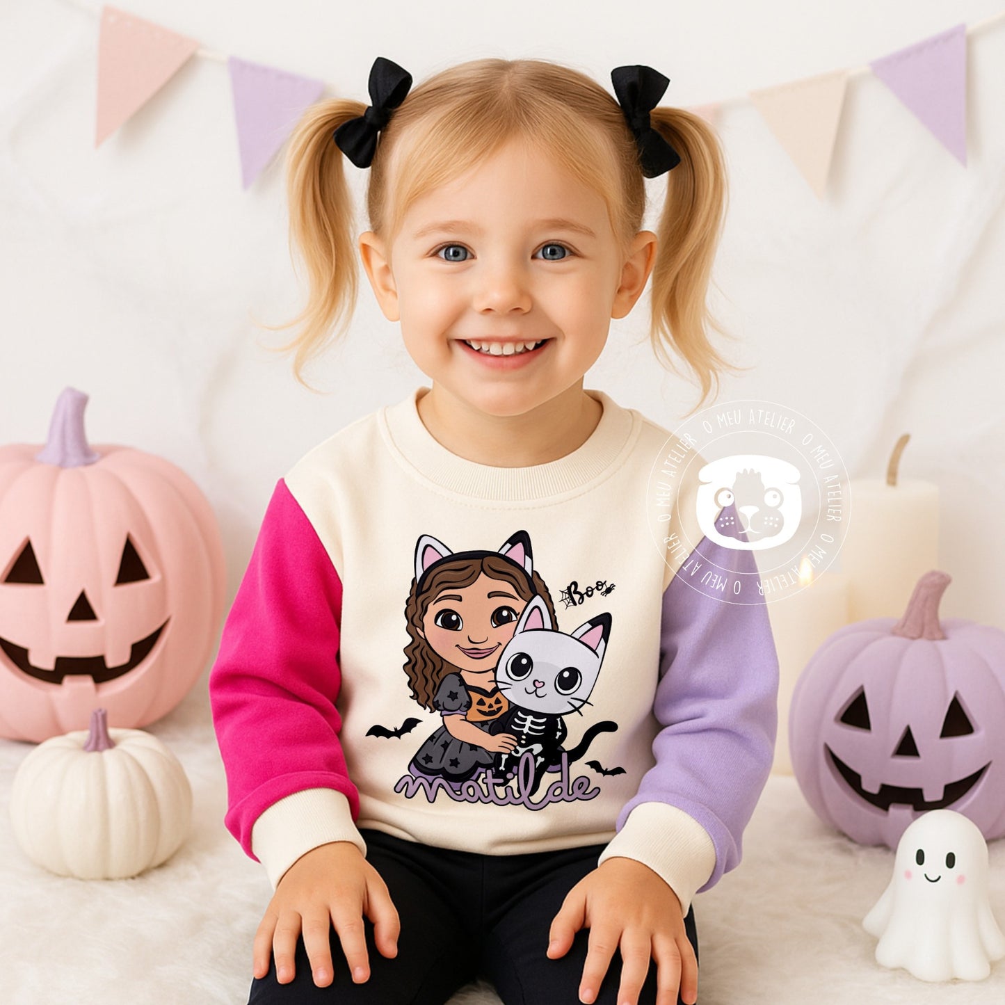Sweatshirt Infantil Personalizada Halloween